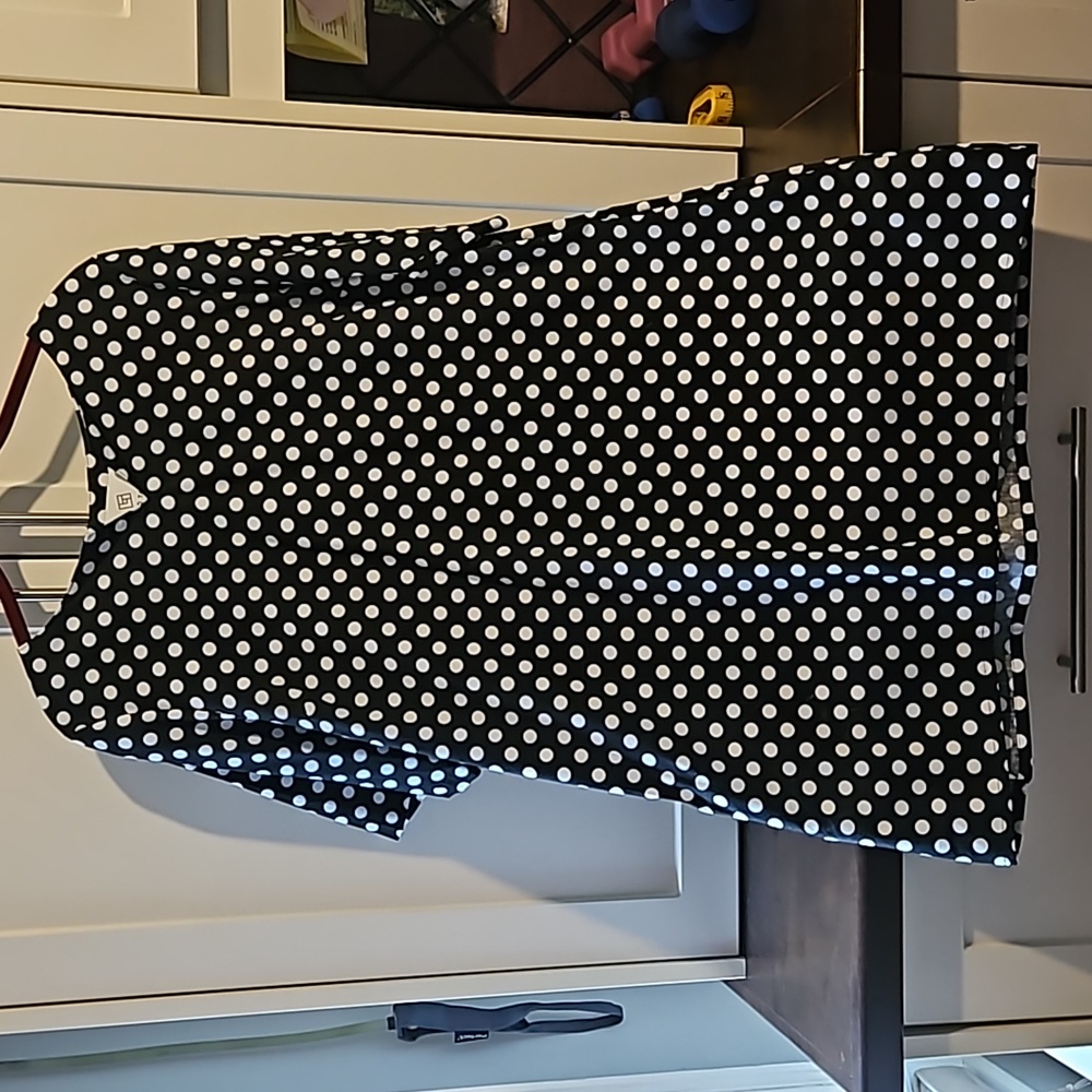 Lennard Taylor polka dot cotton aline dress